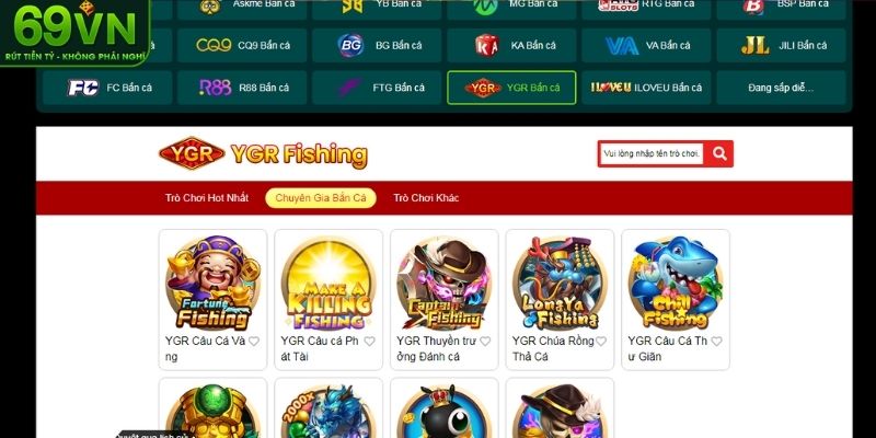 Trải nghiệm chơi thử miễn phí tại YGR